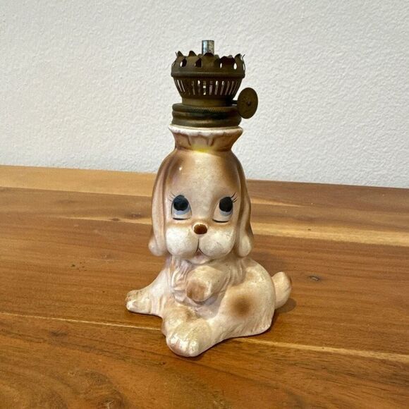 Vintage Beagle Basset Hound Miniature Dog Oil Kerosene Lantern Unused - Picture 1 of 8